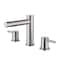 Kibi Circular 8 Bathroom Sink Widespread Faucet with Drain Assembly KBF1025BN - alternate 1